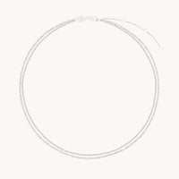 Charm Compatible Necklaces & Bracelets - Illusion Twist Double Chain Necklace in Silver - Chain Necklace - Astrid &amp; Miyu