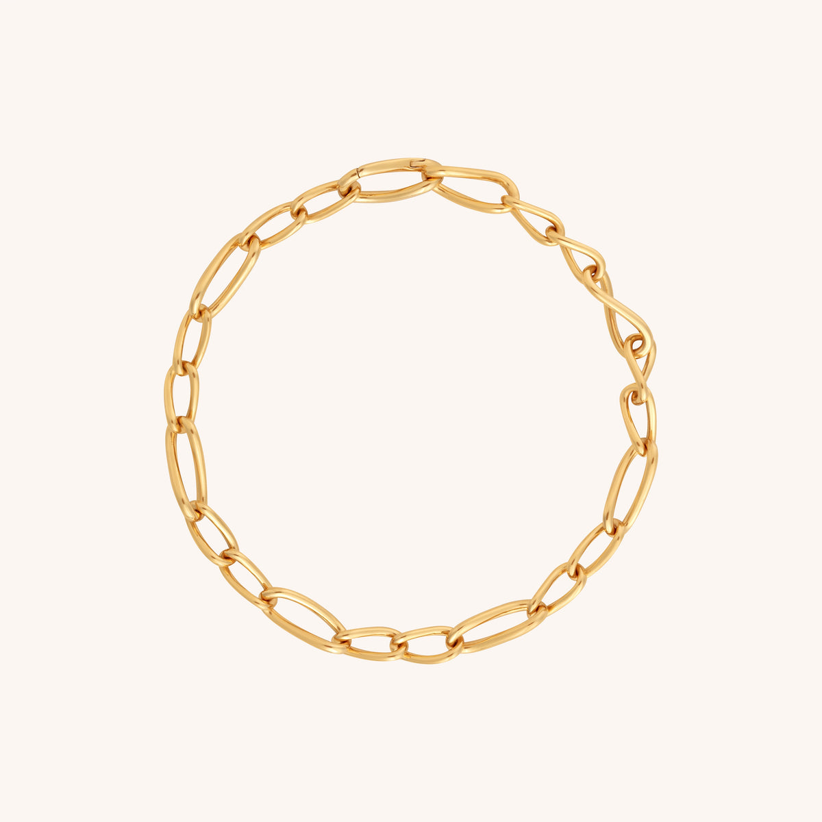 18k Gold Plated Jewellery - Infinite Slim Chain Bracelet in Gold - Chain Bracelet - Astrid &amp; Miyu