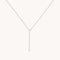 Molten Charm Lariat Necklace in Silver-Astrid &amp; Miyu