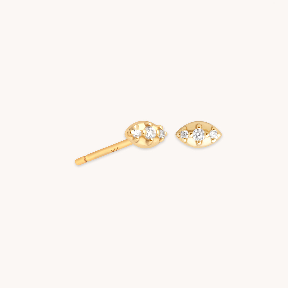 Evil Eye Stud Earrings in Gold-Astrid &amp; Miyu