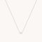 April White Topaz - White Topaz Marquise Necklace in Solid White Gold - Charm Necklaces - Astrid &amp; Miyu