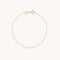 April White Topaz - White Topaz Marquise Charm Bracelet in Solid Gold - Charm Bracelets - Astrid &amp; Miyu