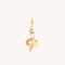 Eternity Collection - White Topaz Snake Charm 9k Gold - Welding Charms - Astrid &amp; Miyu