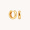 18k Gold Plated Jewellery - Bold Essential Huggies in Gold - Huggies - Astrid &amp; Miyu