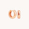 18k Rose Gold Plated Jewellery - Bold Essential Huggies in Rose Gold - Huggies - Astrid &amp; Miyu