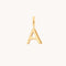Initial Charms - A Initial Charm 9k Gold - Welding Charm - Astrid &amp; Miyu