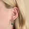 Green Agate May Clip Charm in Silver-Astrid &amp; Miyu