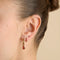 Red Chalcedony July Clip Charm in Gold-Astrid &amp; Miyu