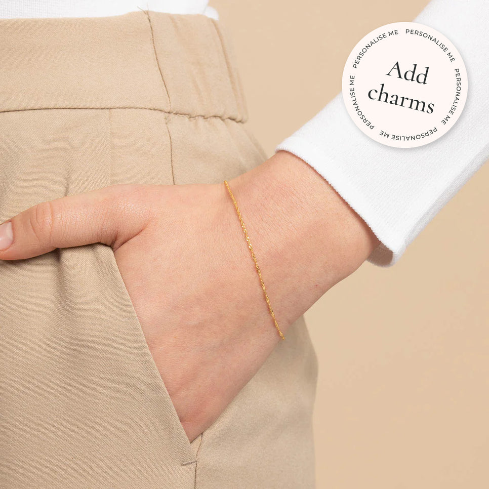 Bracelets - Astrid Chain Bracelet in Solid Gold - - Astrid &amp; Miyu