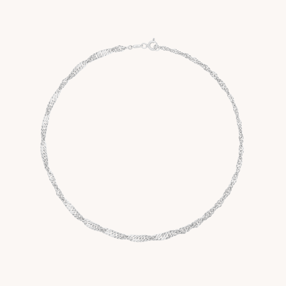 Bold Astrid Chain Bracelet in Solid White Gold-Astrid &amp; Miyu