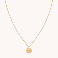 Capricorn Zodiac Pendant Necklace in Gold