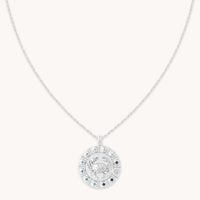 Cancer Bold Zodiac Pendant Necklace in Silver-Astrid &amp; Miyu