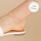 Anklets - Chelsea Chain Anklet in Solid White Gold - - Astrid &amp; Miyu