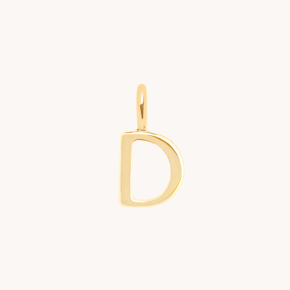 Initial Charms - D Initial Charm 9k Gold - Welding Charm - Astrid &amp; Miyu