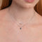 December Tanzanite - December Tanzanite Birthstone Necklace in Solid White Gold - Pendant Necklace - Astrid &amp; Miyu