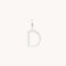 Initial Charms - D Initial Charm 9k White Gold - Welding Charm - Astrid &amp; Miyu