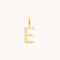 Initial Charms - E Initial Charm 9k Gold - Welding Charm - Astrid &amp; Miyu