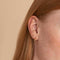 Birthstone Earrings - February Amethyst Birthstone Earrings in Solid Gold - Stud Earrings - Astrid &amp; Miyu