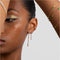 18k Gold Plated Jewellery - Gleam Crystal Drop Studs in Gold - Stud Earrings - Astrid &amp; Miyu