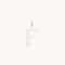 Initial Charms - F Initial Charm 9k White Gold - Welding Charm - Astrid &amp; Miyu