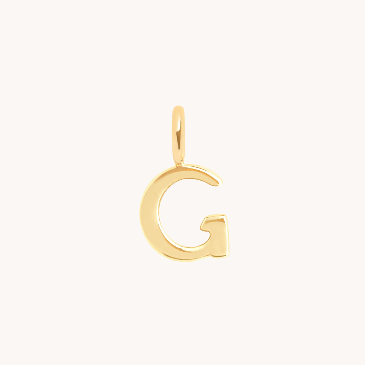 Initial Charms - G Initial Charm 9k Gold - Welding Charm - Astrid &amp; Miyu