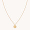 Gemini Zodiac Pendant Necklace in Gold