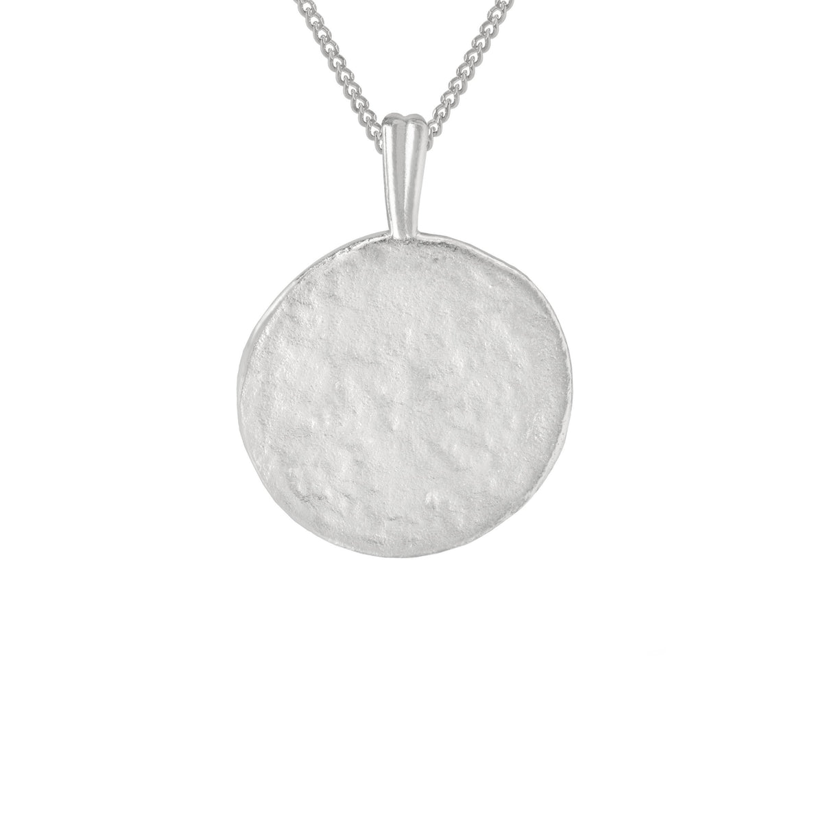 Gemini Zodiac Pendant Necklace in Silver back of pendant
