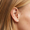 Heart Rook Bar in Solid White Gold-Astrid &amp; Miyu