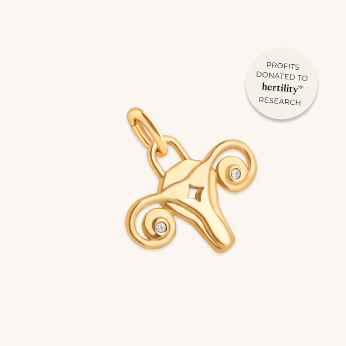 A&M x Hertility Uterus Charm in Gold-Astrid &amp; Miyu