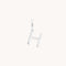 Initial Charms - H Initial Charm 9k White Gold - Welding Charm - Astrid &amp; Miyu