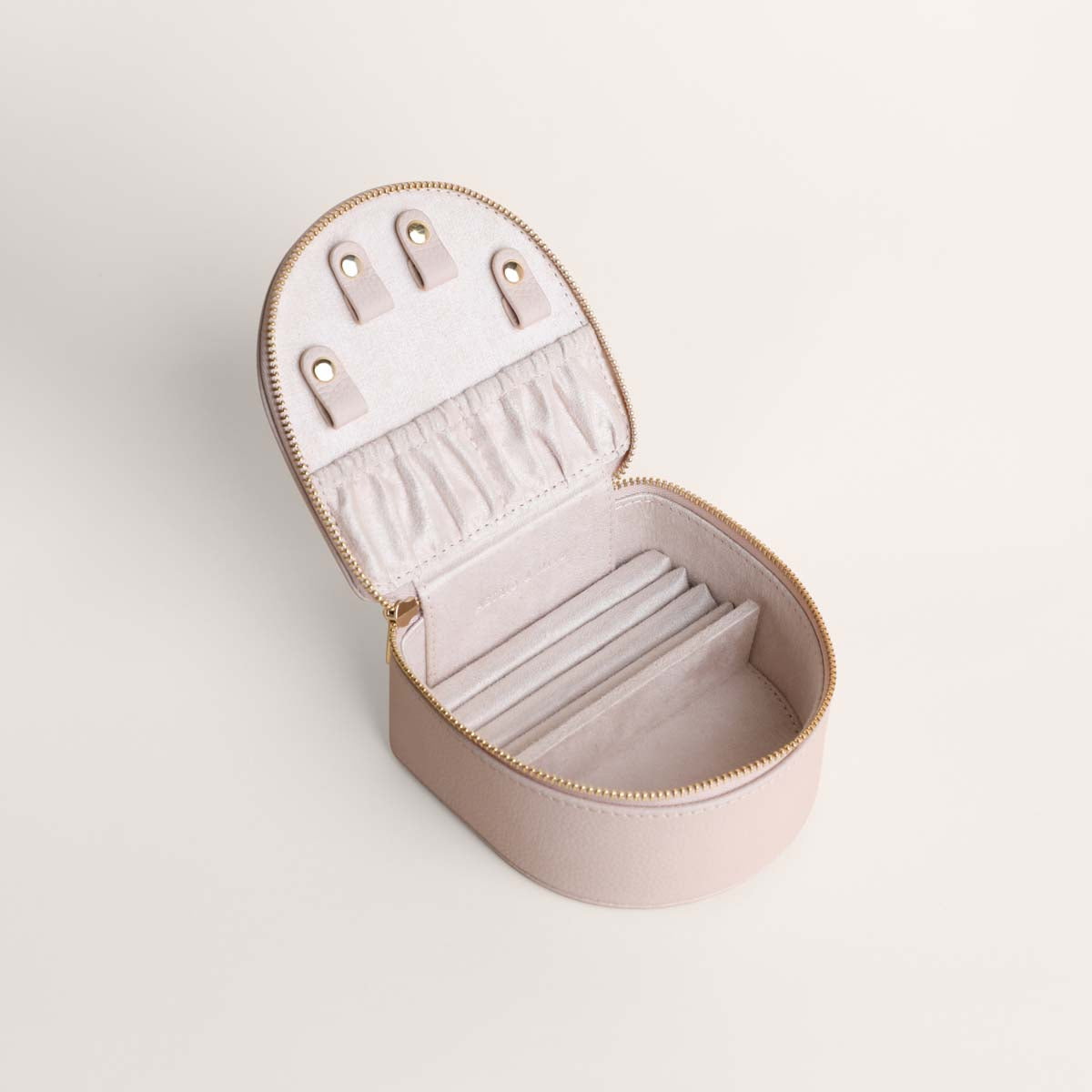 Jewellery Boxes - Leather Jewellery Box in Fawn Sand - Jewellery Box - Astrid &amp; Miyu