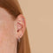 Birthstone Earrings - June Moonstone Birthstone Earrings in Solid White Gold - Stud Earrings - Astrid &amp; Miyu