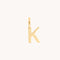 Initial Charms - K Initial Charm 9k Gold - Welding Charm - Astrid &amp; Miyu