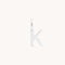 Initial Charms - K Initial Charm 9k White Gold - Welding Charm - Astrid &amp; Miyu