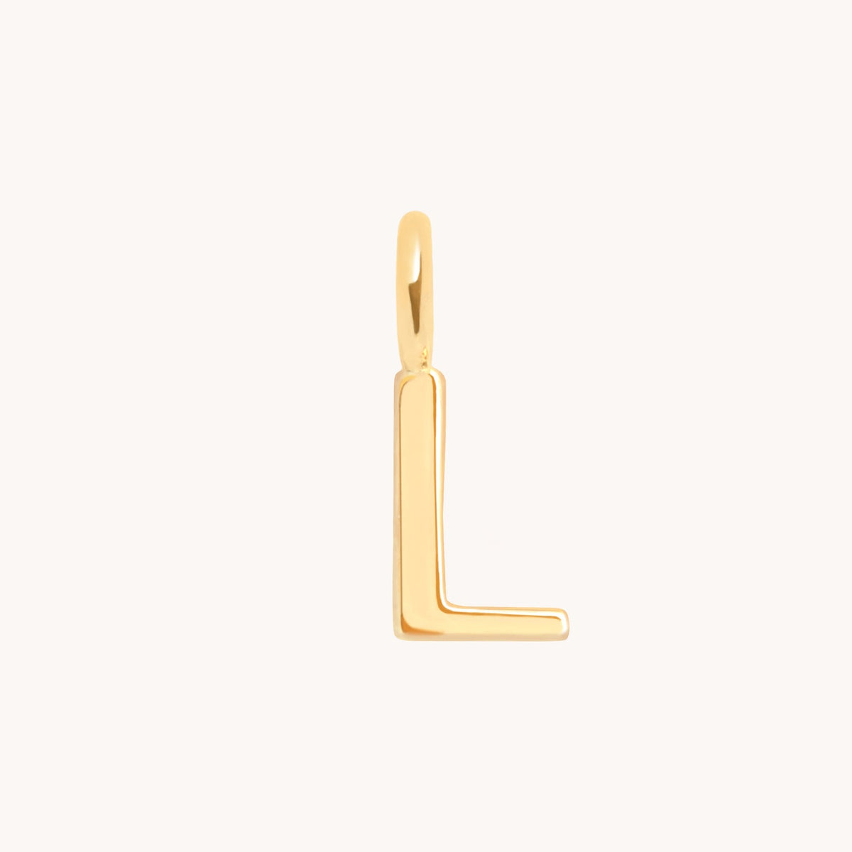 Initial Charms - L Initial Charm 9k Gold - Welding Charm - Astrid &amp; Miyu