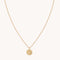 Libra Zodiac Pendant Necklace in Gold