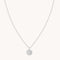 Libra Zodiac Pendant Necklace in Silver