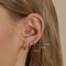 Twisted Rope Seamless Hoop in Solid White Gold-Astrid &amp; Miyu