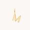 Initial Charms - M Initial Charm 9k Gold - Welding Charm - Astrid &amp; Miyu