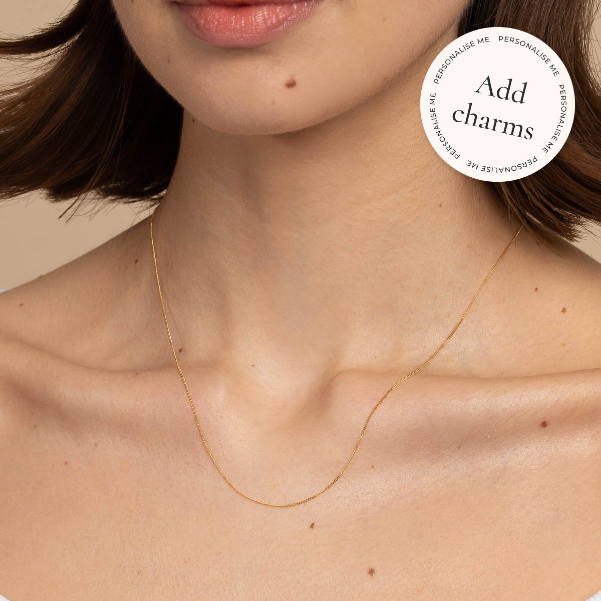 Charm Compatible Necklaces & Bracelets - Miyu Chain Necklace in Solid Gold - Chain Necklace - Astrid &amp; Miyu
