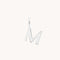 Initial Charms - M Initial Charm 9k White Gold - Welding Charm - Astrid &amp; Miyu