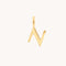 Initial Charms - N Initial Charm 9k Gold - Welding Charm - Astrid &amp; Miyu