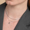 Gemstone Jewellery - November Citrine Birthstone Necklace in Solid White Gold - Pendant Necklace - Astrid &amp; Miyu