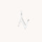 Initial Charms - N Initial Charm 9k White Gold - Welding Charm - Astrid &amp; Miyu