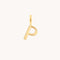 Initial Charms - P Initial Charm 9k Gold - Welding Charm - Astrid &amp; Miyu