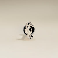 Seahorse Titanium Piercing Stud in Platinum-Astrid &amp; Miyu