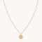 Pisces Zodiac Pendant Necklace in Gold