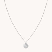 Pisces Zodiac Pendant Necklace in Silver