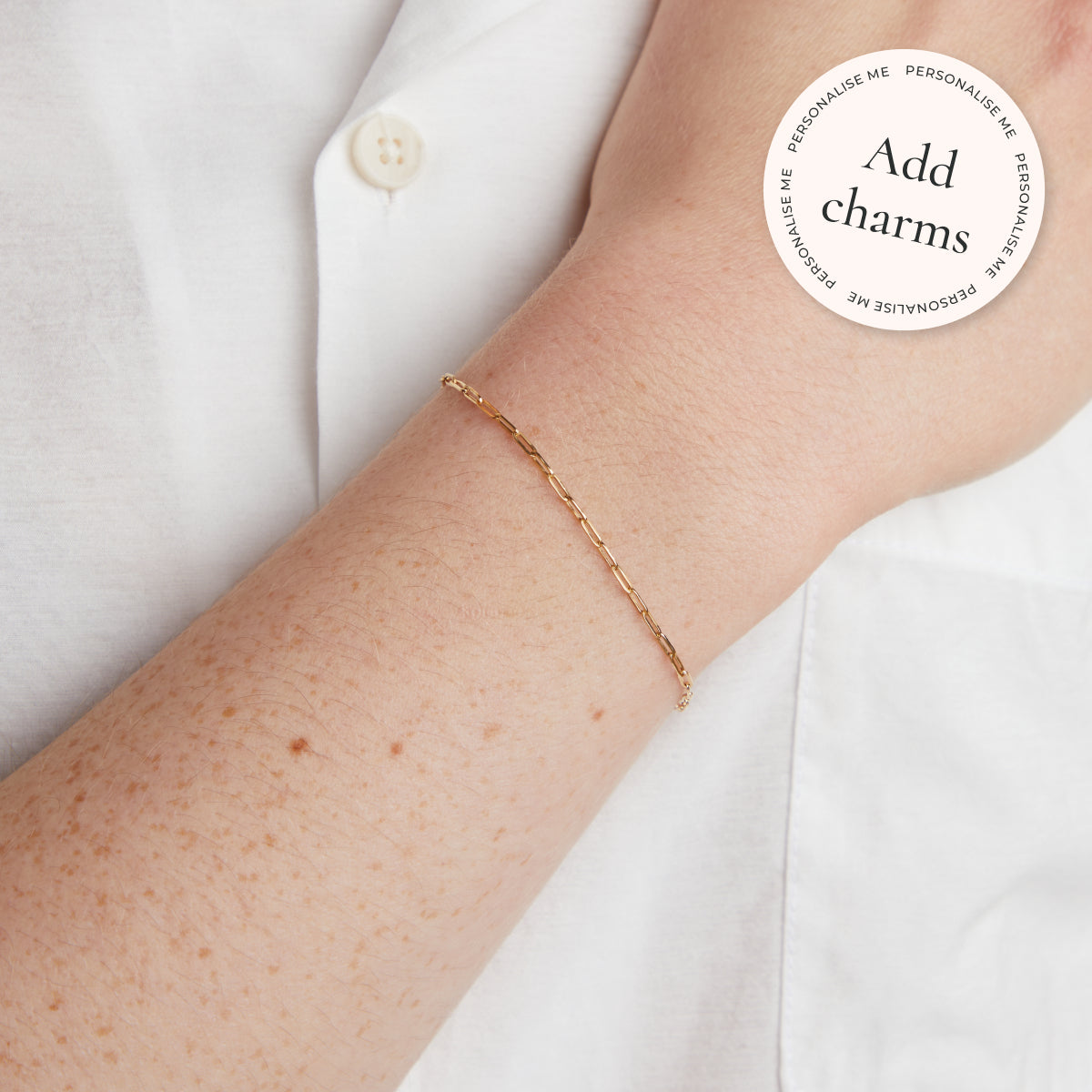 Bracelets - Piccadilly Chain Bracelet in Solid Gold - Bracelets - Astrid &amp; Miyu