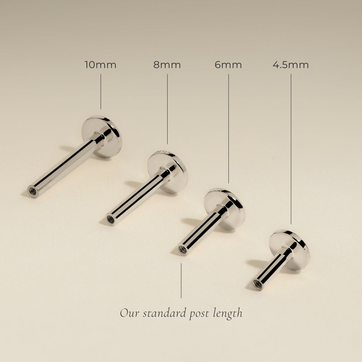 Hibiscus Titanium Piercing Stud in Gold-Astrid &amp; Miyu